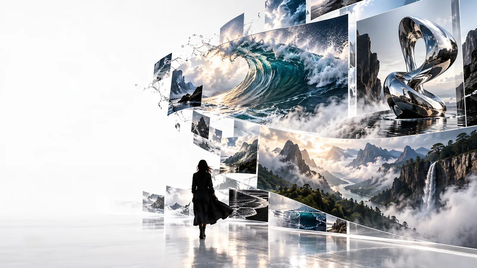 Abstract AI-generated video scene created with Haiper